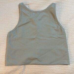 Cropped Athleta tank top, light support